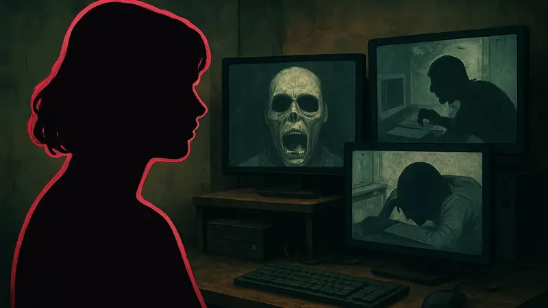 Барби Феррейра, кадры из фильма Faces of Death, связанные с интернет-ужасами.