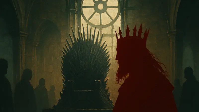 Логотип Game of Thrones: The Mad King, Эйрис II Таргариен в короне