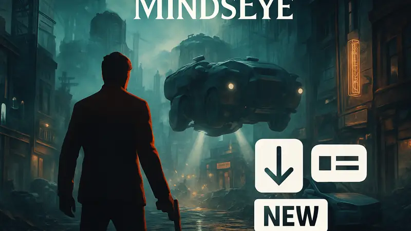 Обложка игры MindsEye на PlayStation 5, с указанием сниженной цены и нового контента.
