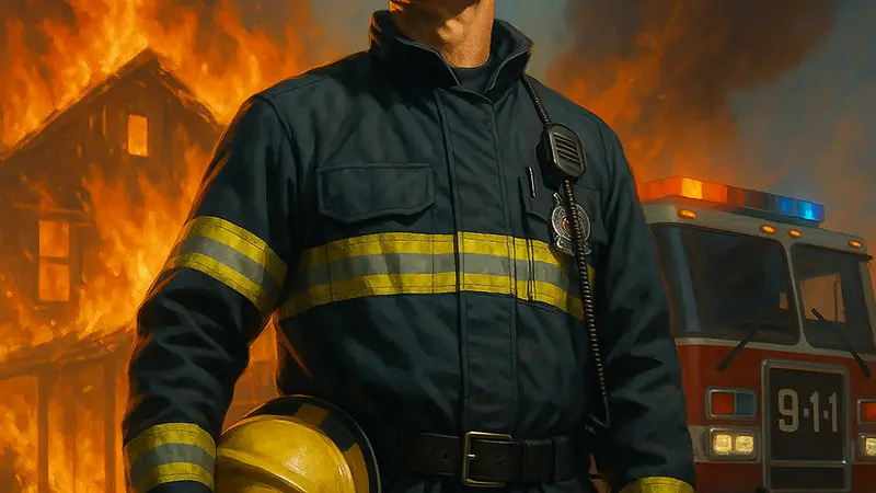 Персонаж Бобби из сериала 9-1-1 в героической позе, символизирующий исполнение его последнего пророчества.