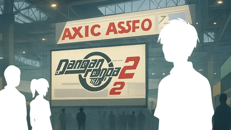 Логотип Danganronpa 2 x 2 и анонс переноса релиза на Anime Expo 2026