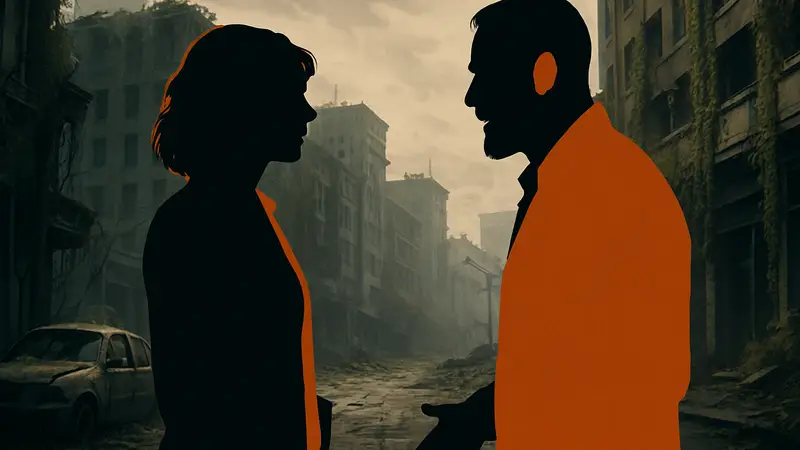 Мэгги и Ниган из сериала "Ходячие мертвецы: Мёртвый город" в диалоге.