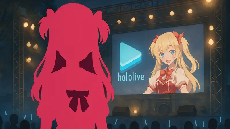 Портрет витуберши Akai Haato из Hololive, объявившей о возвращении с новой песней.