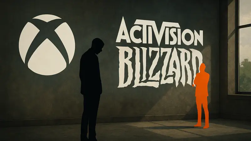Логотипы Xbox и Activision Blizzard, символизирующие сделку