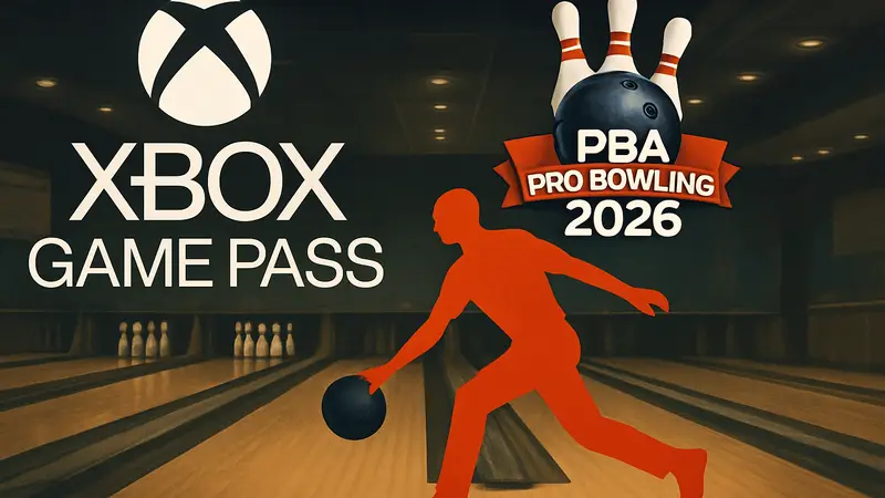 Логотип Xbox Game Pass и игра PBA Pro Bowling 2026