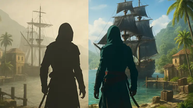 Сравнение графики Assassin’s Creed Black Flag Resynced с оригинальной версией игры