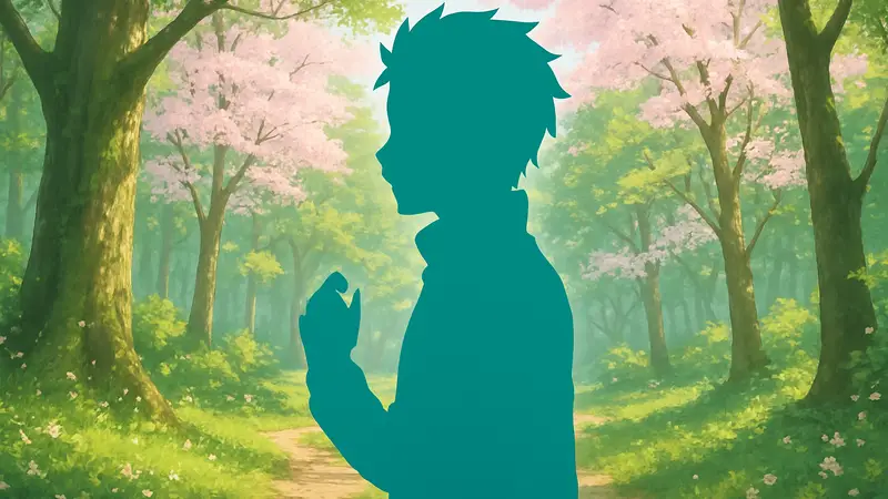 Нацуки Субару из аниме Re:Zero на фоне весеннего леса в 2026 году