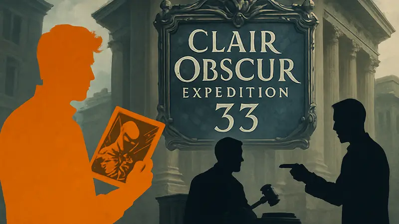 Логотип игры Clair Obscur Expedition 33, автор комикса и судебный спор