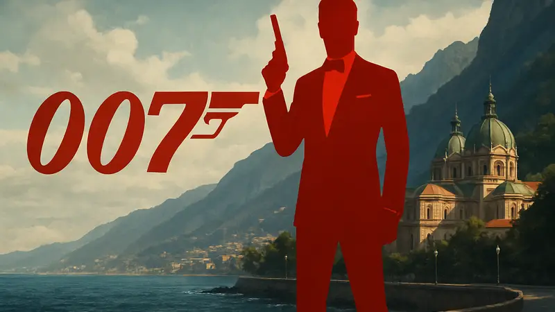 Логотип игры 007: First Light с изображением Джеймса Бонда или его силуэта