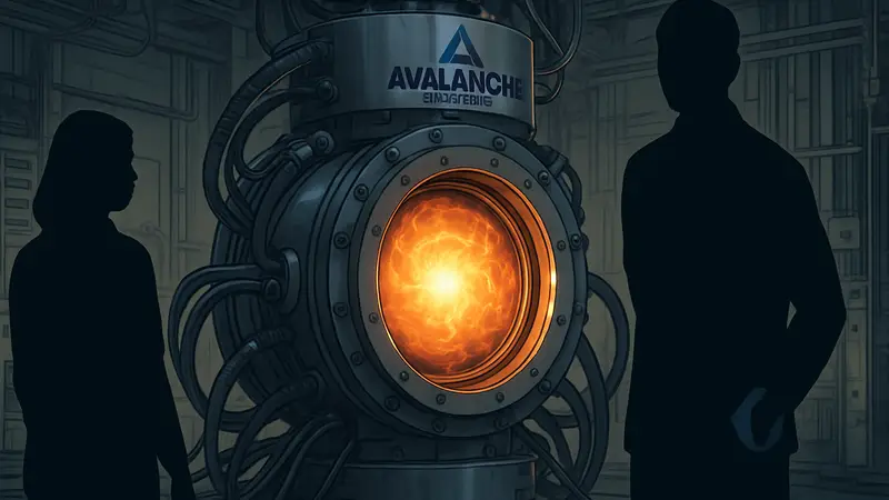 Прототип настольного термоядерного реактора Avalanche Energy, горячая плазма