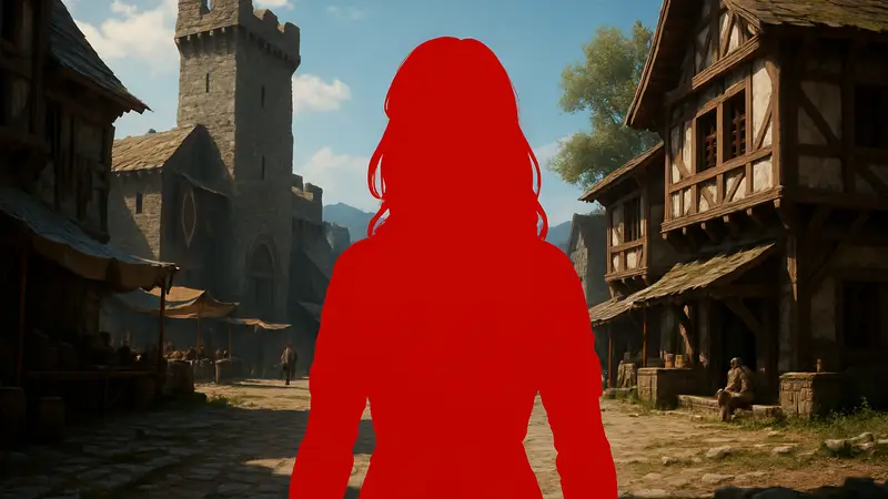 Женский персонаж из игры Crimson Desert, созданный с помощью мода.