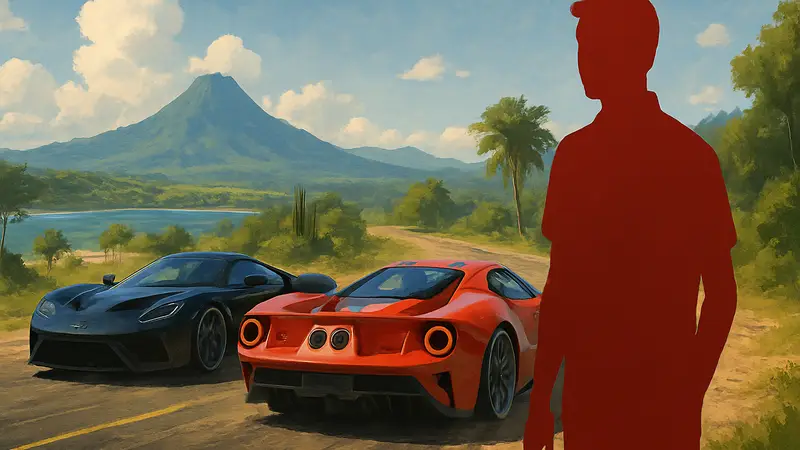 Кадры из трейлера Forza Horizon 6, демонстрирующие гоночные автомобили в открытом мире