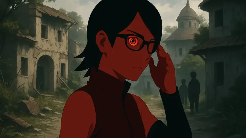 Сарада Учиха активирует Мангекё Шаринган, проявляя его неожиданную слабость в Boruto: Two Blue Vortex.