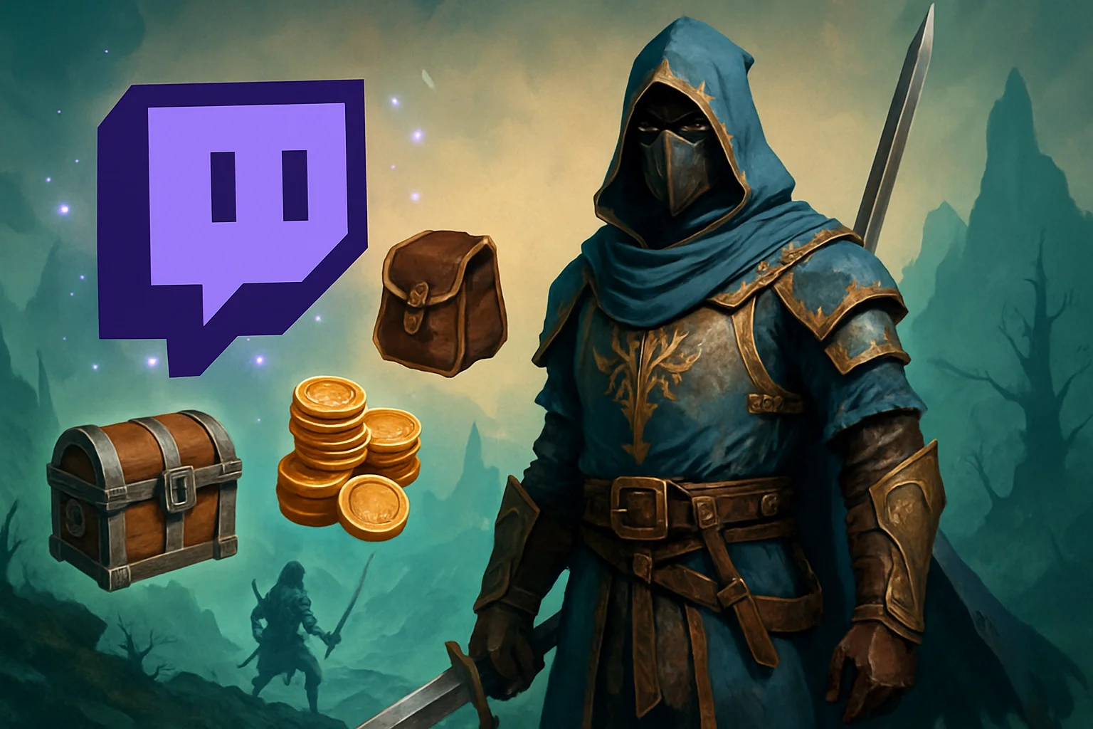 Игровые Twitch Drops для Enshrouded, уникальный наряд и награды для персонажа.