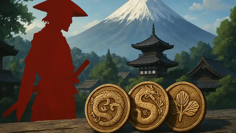 Монеты из коллекционного издания Ghost of Yotei, использованные для тестирования мультиплеера