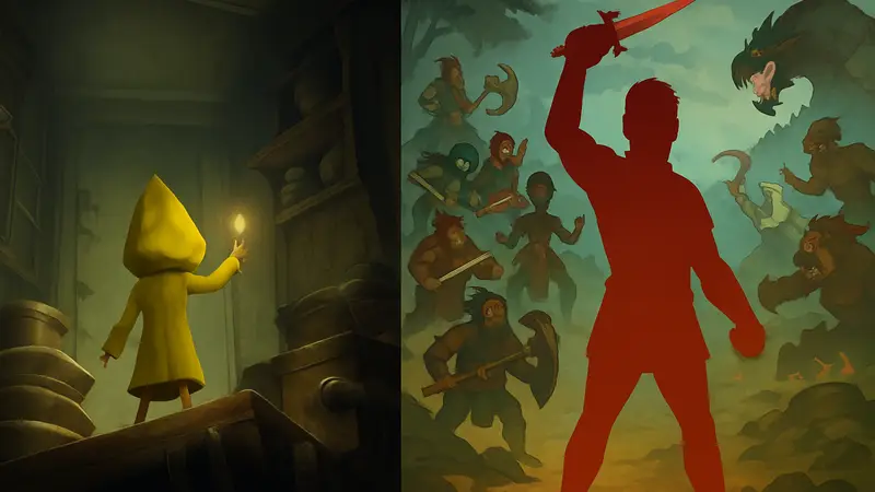 Обложки игр Little Nightmares и Idle Champions, которые дарят в Epic Games Store