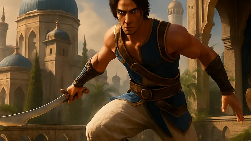 Скриншот из Prince of Persia: The Sands of Time с улучшенной графикой, созданной фанатами.