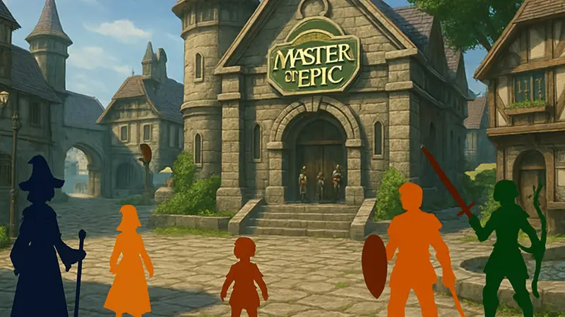 Игровой скриншот Master of Epic, MMORPG от Konami, старая онлайн-игра с активным сообществом.