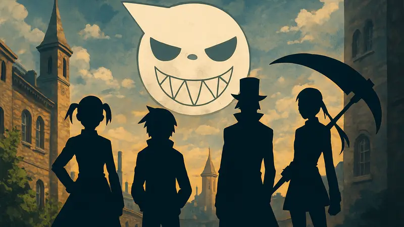 Постер с персонажами Soul Eater, намекающий на возможное продолжение или ремейк аниме.