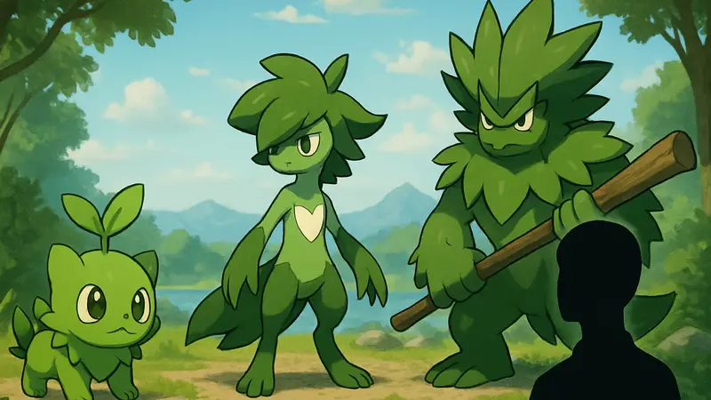 Несколько изображений фанатских концептов эволюций покемона Браута, выполненные в стиле Pokemon.