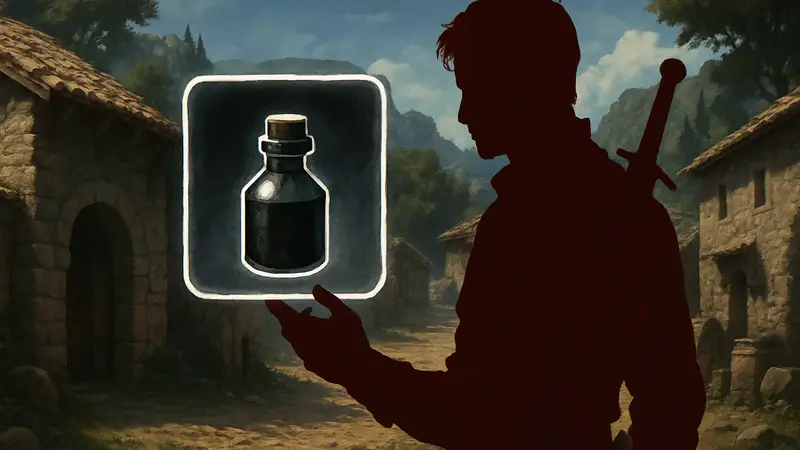 Черный краситель в инвентаре игры Crimson Desert.