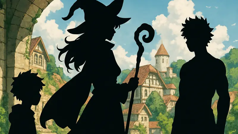 Обложка манги "Ichi The Witch" с персонажами, в японском стиле аниме