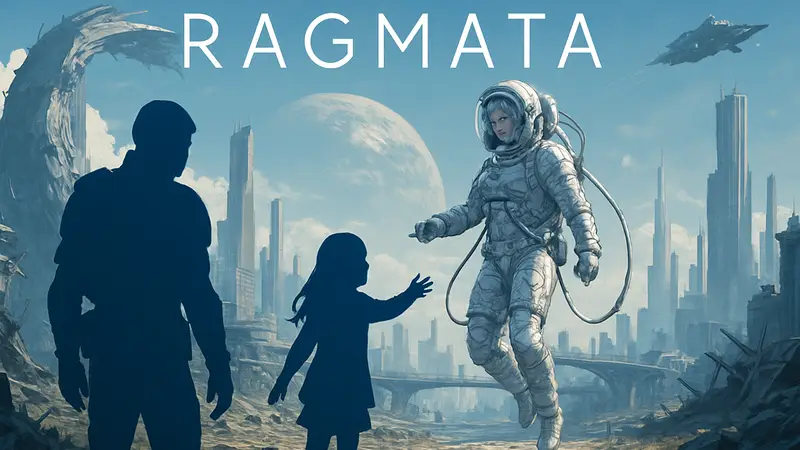 Логотип игры Pragmata, футуристический пейзаж и персонажи из нового трейлера Capcom