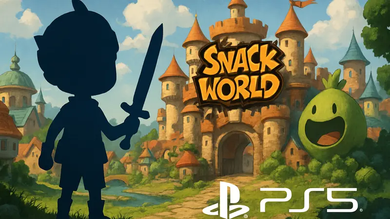 Обложка ремейка игры Snack World от Level-5, выходящего на PlayStation 5.