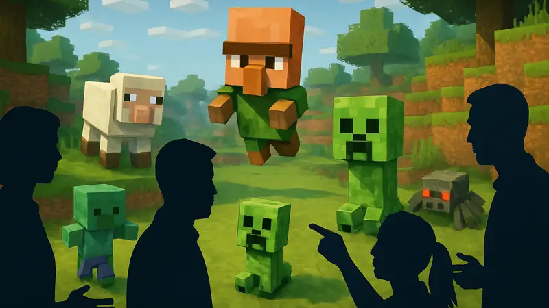 Изображение «детских» мобов из Minecraft на фоне обсуждаемого обновления Tiny Takeover