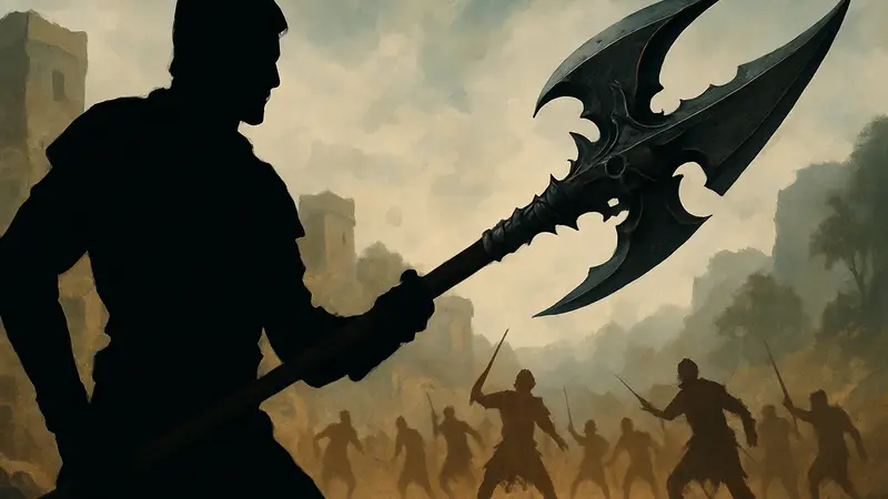 Мощная алебарда Vow of the Dead King из игры Crimson Desert.