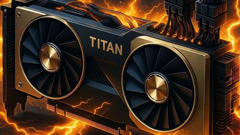 Модифицированная видеокарта Nvidia RTX 2080 Ti с дополнительными элементами, демонстрирующая высокую мощность.
