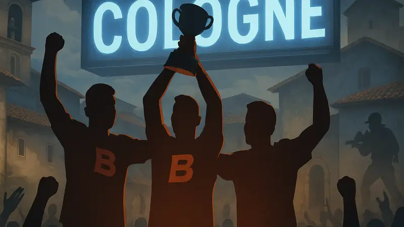 Команда B8 празднует победу на IEM Cologne Major