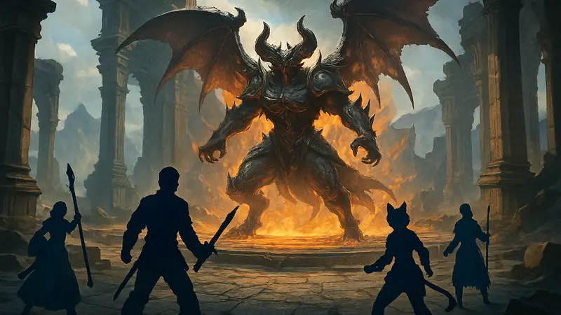 Скриншот из Final Fantasy 14 с эпической битвой против босса в Unreal-испытании, демонстрирующий обновленную графику.