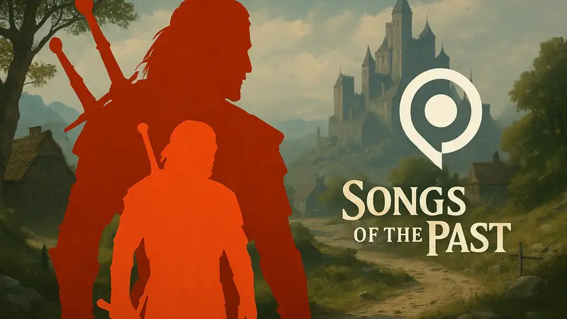 Геральт из Ривии из The Witcher 3. Логотип Gamescom 2026. Дополнение Songs of the Past.