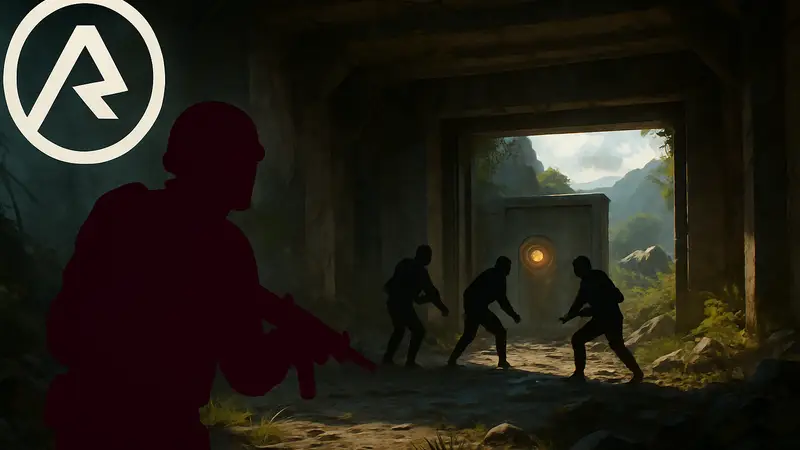 Логотип ARC Raiders и скриншот из игры