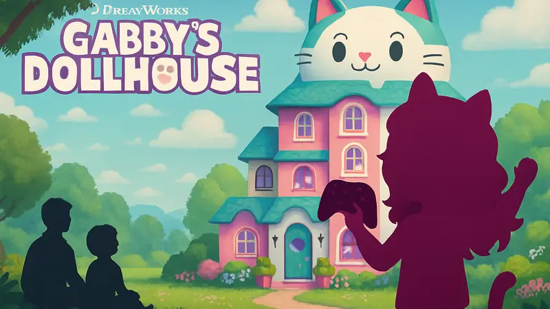 Обложка игры Dreamworks Gabby's Dollhouse, доступной по подписке Xbox Game Pass.