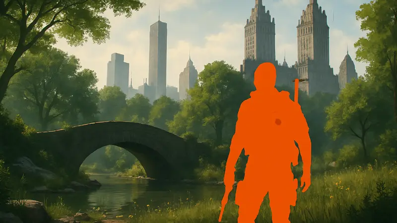 Скриншот из The Division 2, демонстрирующий новый реалистичный режим или Центральный парк