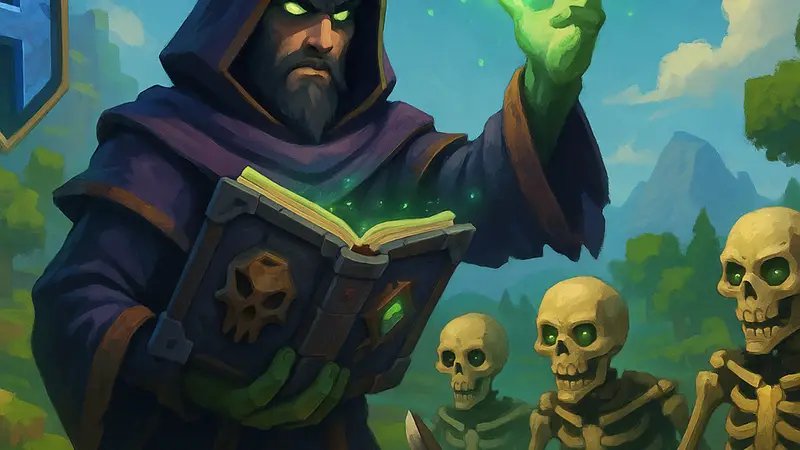 Гайд по получению гримуара некроманта и призыву скелетов в Hytale