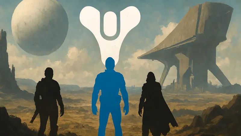 Логотип Bungie на фоне элементов из игры Destiny, символизирующий изменения в студии.