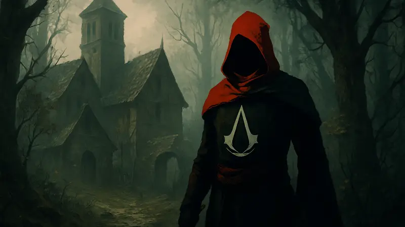Изображение или концепт-арт, связанный с Assassin's Creed Hexe и потенциальной связью с Эцио Аудиторе.