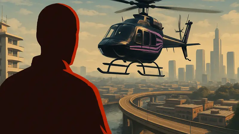 Скриншот вертолетной миссии в GTA 6, вызывающей страх у игроков.