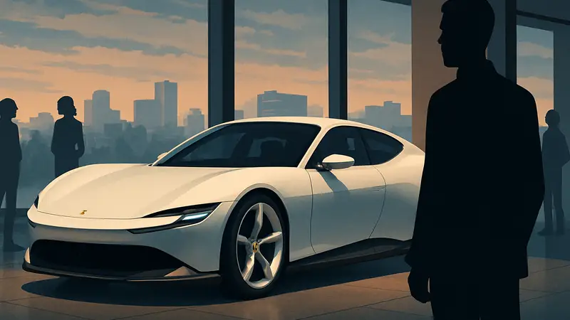 Изображение футуристического электромобиля Ferrari Luce.