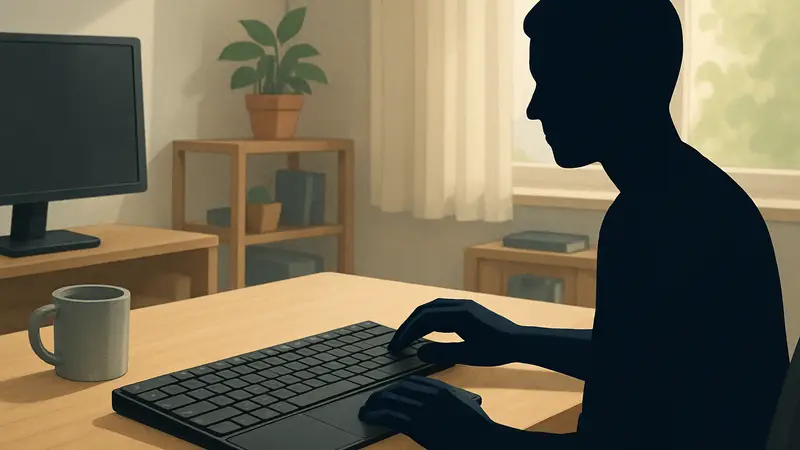 Модульная беспроводная клавиатура Framework с тачпадом на рабочем столе.