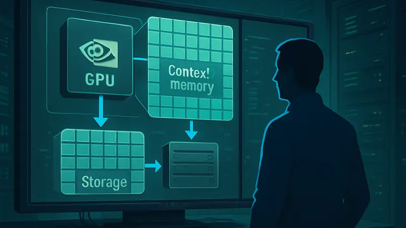 Архитектура Nvidia BlueField-4 STX, схема памяти для ИИ-агентов