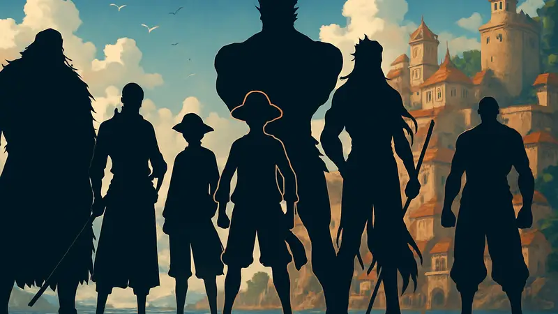 Изображение сильных персонажей One Piece, не использующих Дьявольские фрукты.