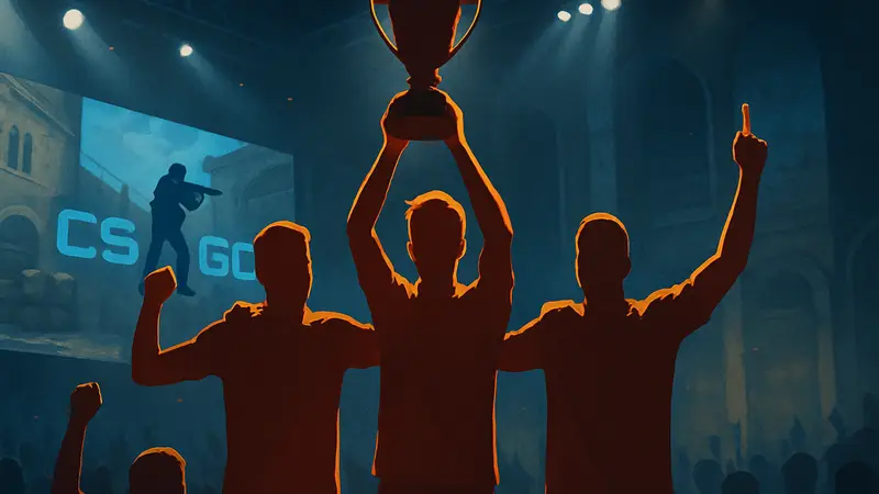 Игроки TDK с nafany празднуют победу на турнире по CS2 ECL Season 51 Europe Cup 1.