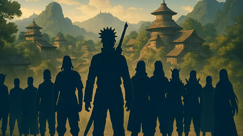 Групповое изображение могущественных ниндзя из вселенной Наруто, Эпоха воюющих государств.