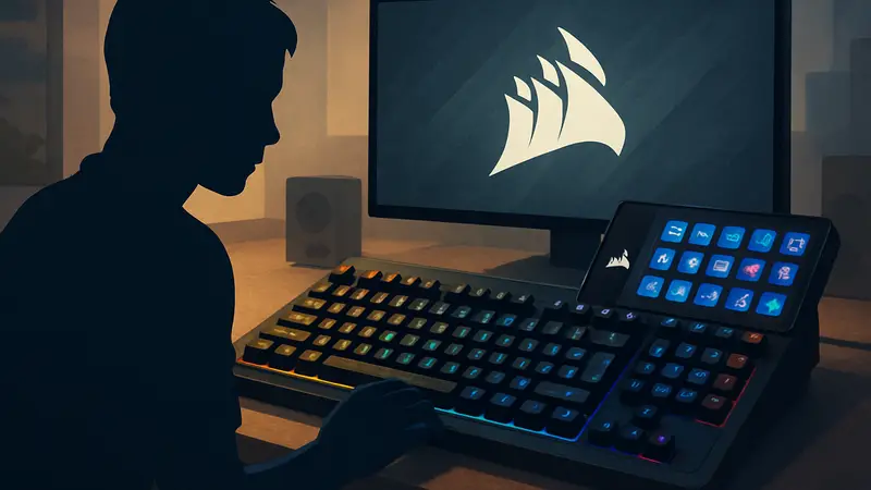 Игровая клавиатура Corsair Galleon 100 SD с интегрированным стрим-деком, обзор периферии.