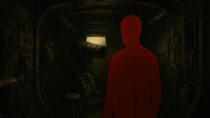 Игровой процесс Lead Coffin: вид изнутри танка Первой мировой войны, атмосфера хоррора на Steam