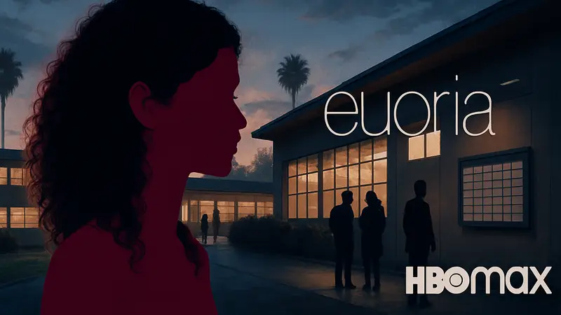 Обложка сериала «Эйфория 3 сезон» с Зендаей, график выхода на HBO Max.